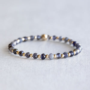 5mm Iolite - Gold