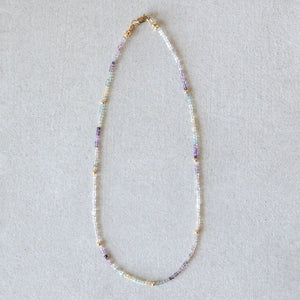 Dainty Fluorite Necklace - Gold