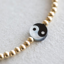 Load image into Gallery viewer, 3mm Gold Dainty Yin Yang
