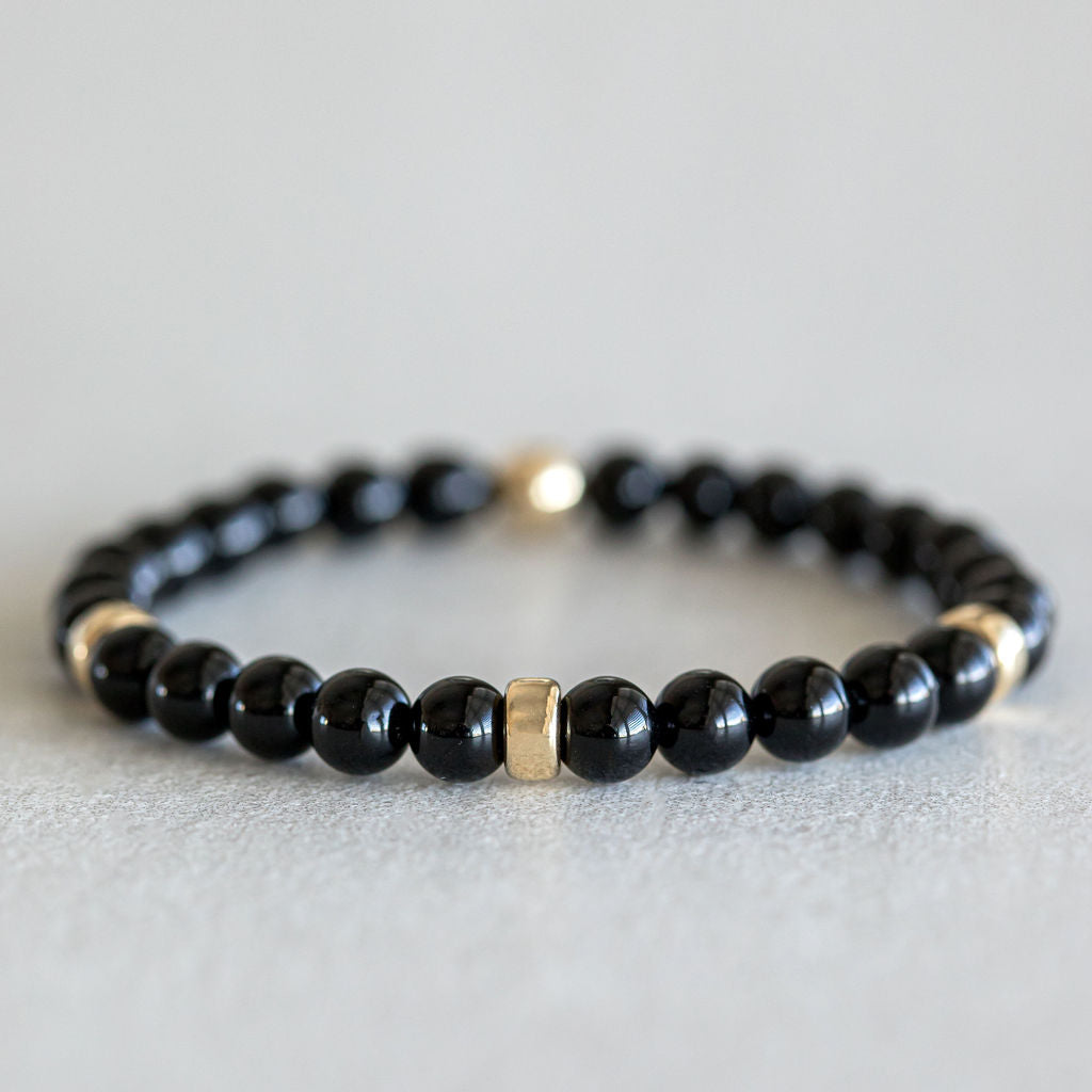 6mm Onyx - Gold