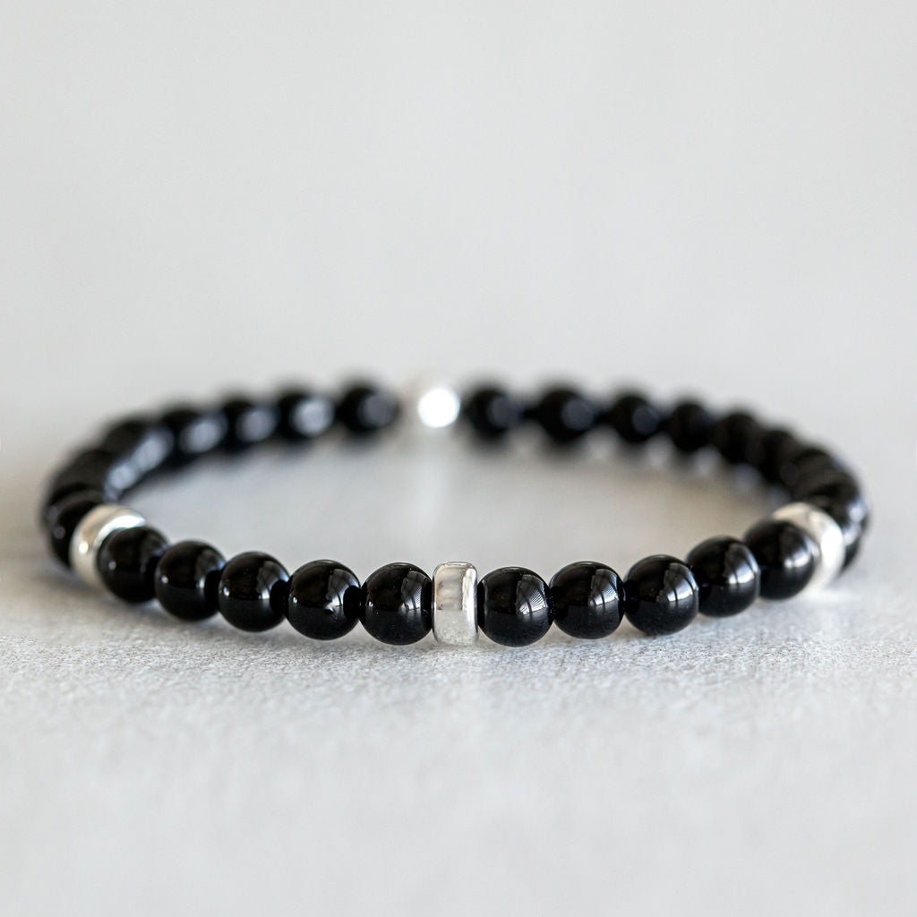 6mm Onyx - Silver