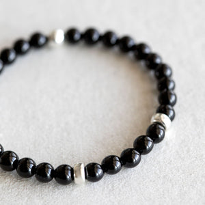 6mm Onyx - Silver