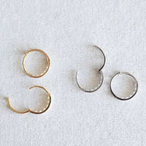 14K Gold Classic Huggie Hoops